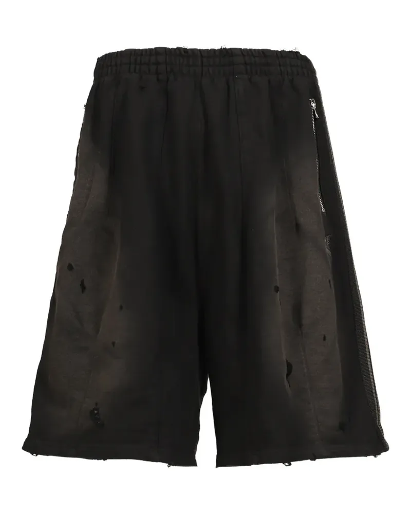 NEEDLES H.D. Joggingshorts mit Damaged-Effekt - Schwarz Schwarz