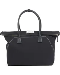 Maison Margiela Großer 5AC Shopper aus Leder Schwarz