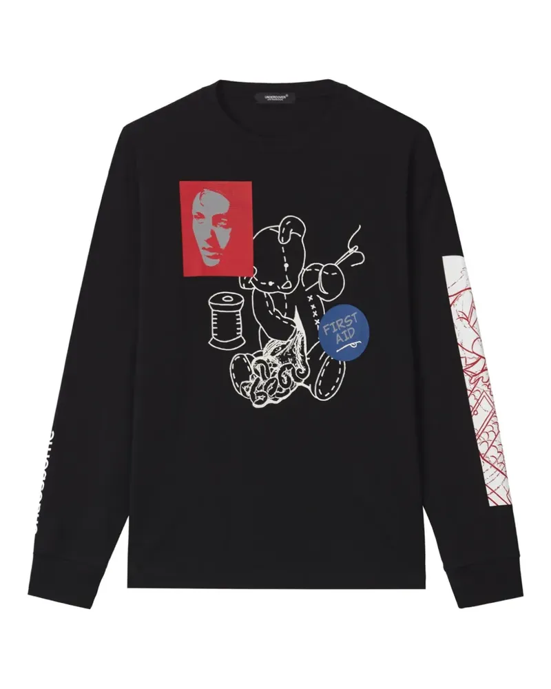 Undercover graphic-print long-sleeve T-shirt - Schwarz Schwarz