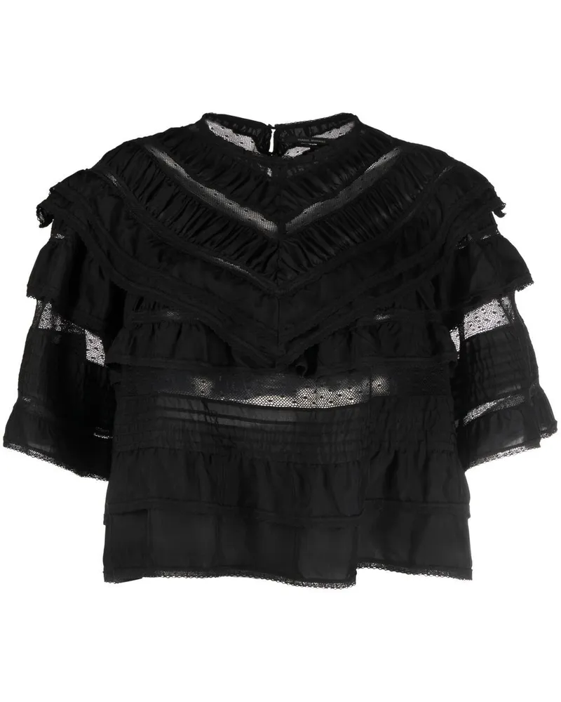 Isabel Marant Cielo Cropped-Top - Schwarz Schwarz