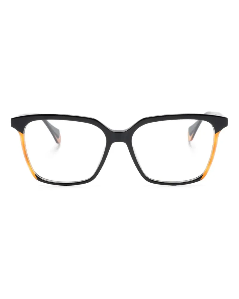 GIGI STUDIOS Brille mit breitem Gestell - Schwarz Schwarz
