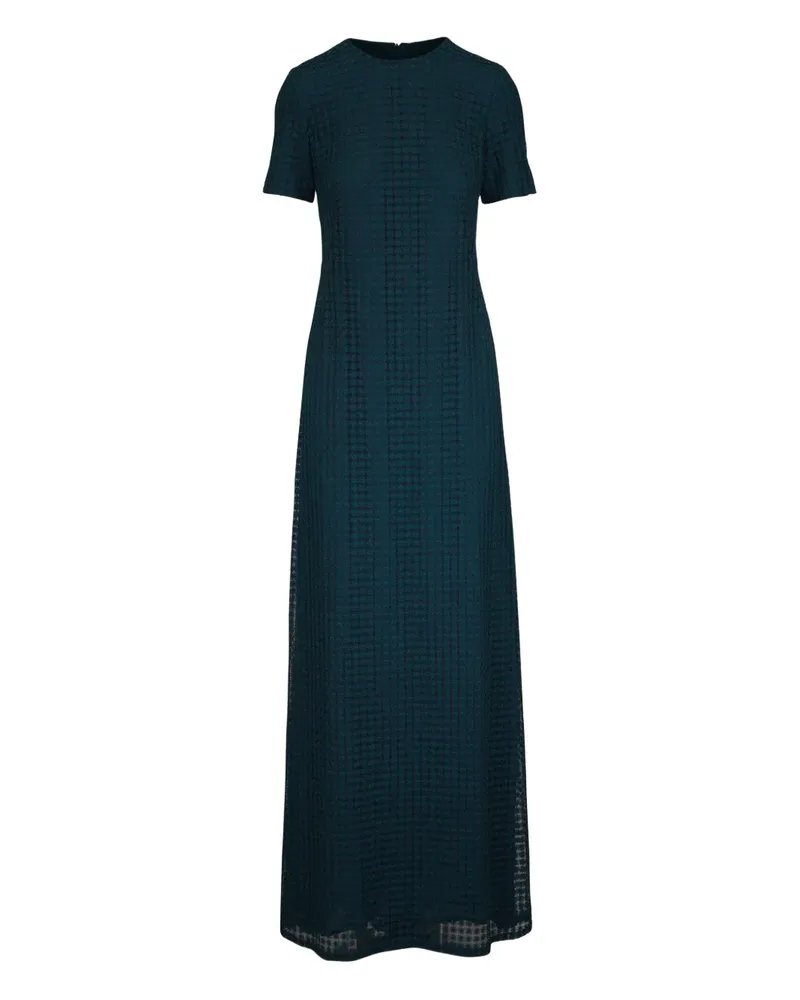 Akris Kurzärmeliges Maxikleid - Grün Grün