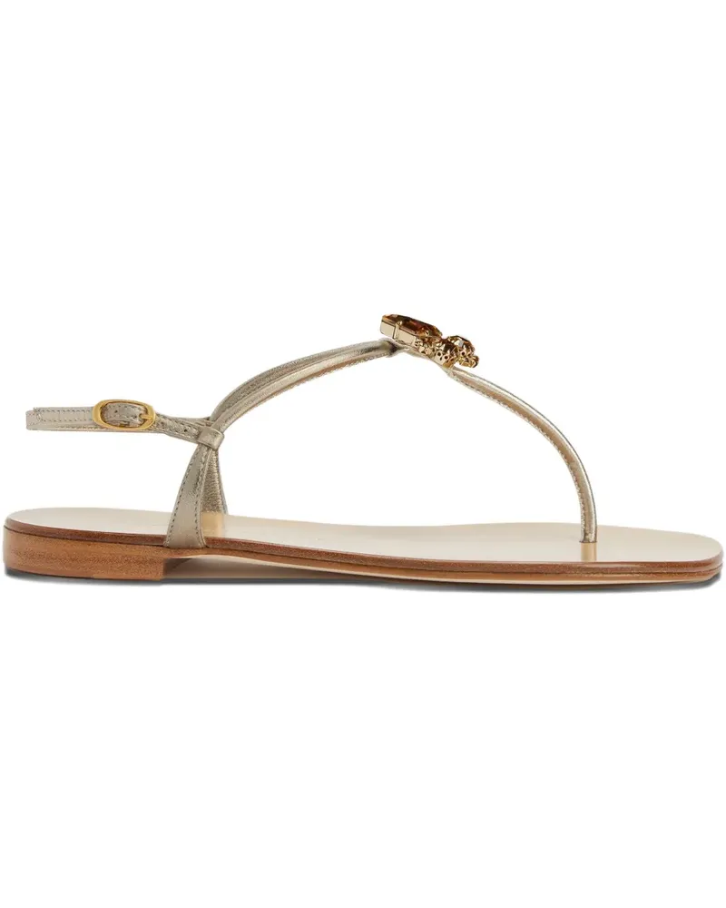 Giuseppe Zanotti Efrata Sandalen mit Kristallen - Silber Silber