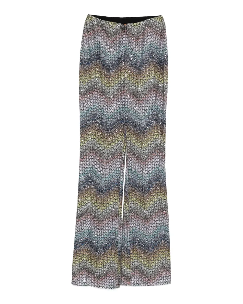 Missoni Ausgestellte Paillettenhose - Blau Blau