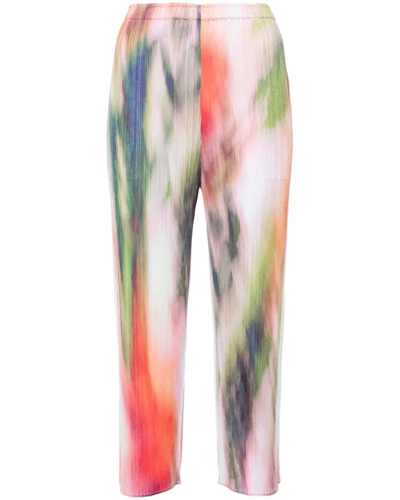 Issey Miyake Plissierte Turnip Spinach Hose - Mehrfarbig Mehrfarbig