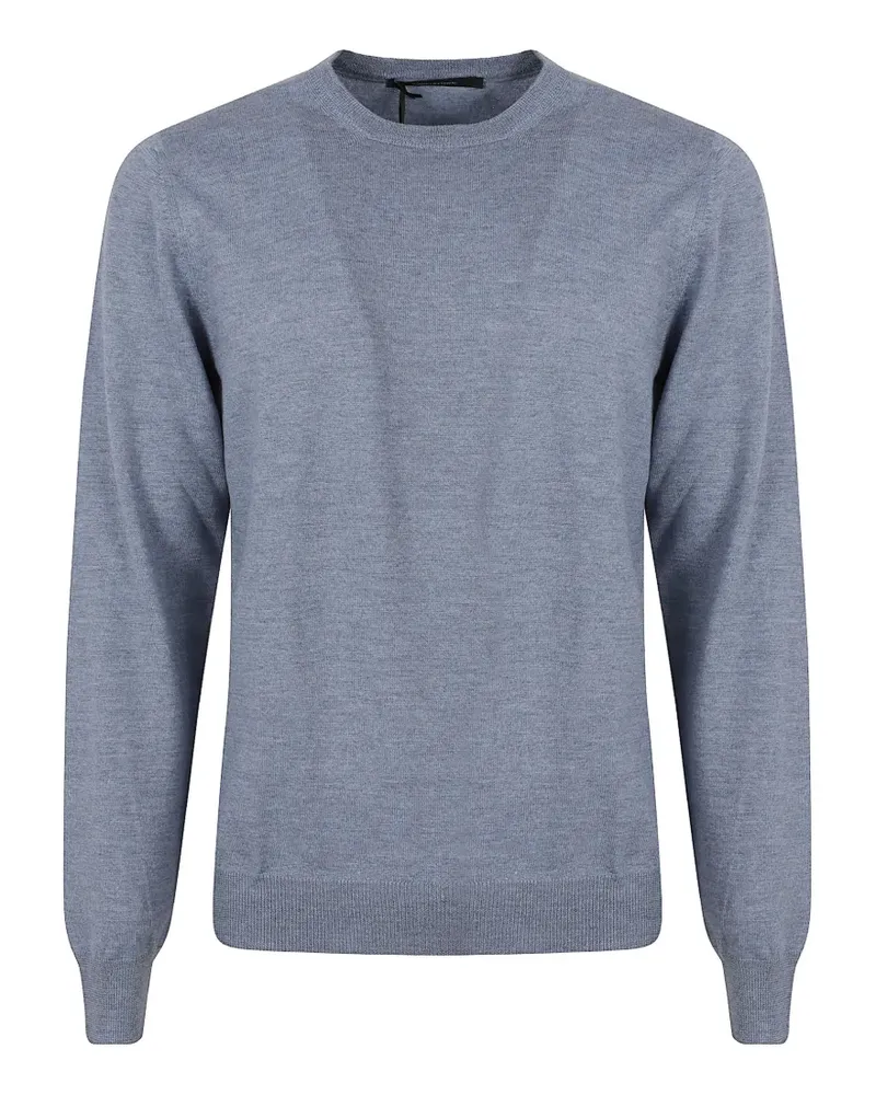Tagliatore Pullover mit rundem Ausschnitt - Blau Blau