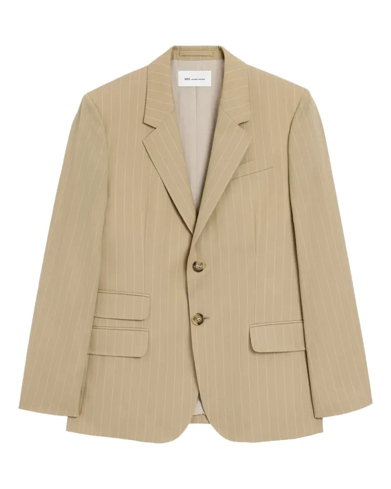 AMI Paris Gestreiftes Sakko - Nude Nude