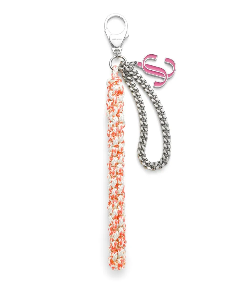 Jimmy Choo Braided Rope Taschenanhänger - Silber Silber