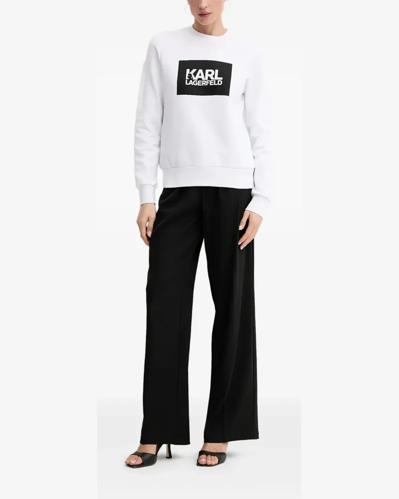 Karl Lagerfeld Sweatshirt mit Logo-Print - Weiß Weiß