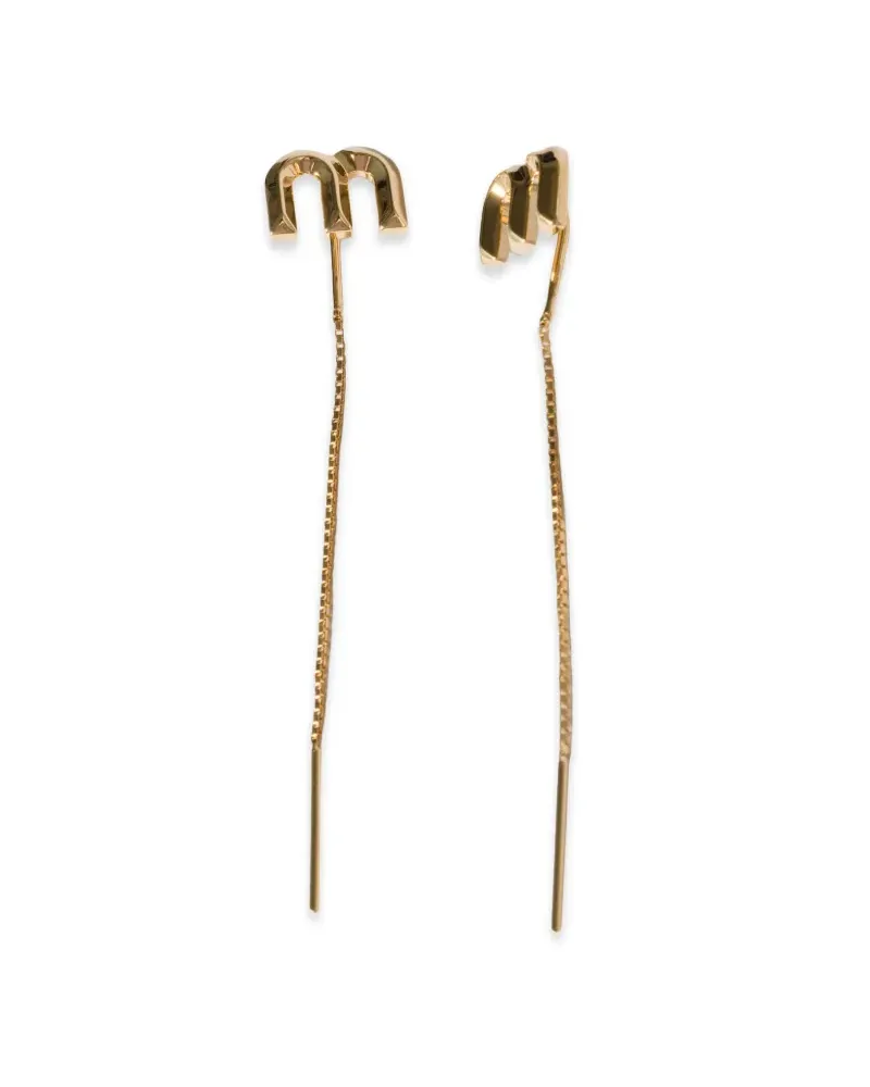 Miu Miu metal earrings - Gold Gold