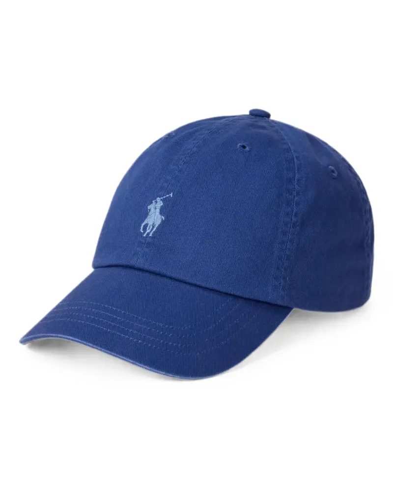 Ralph Lauren Baseballkappe mit Pony-Stickerei - Blau Blau