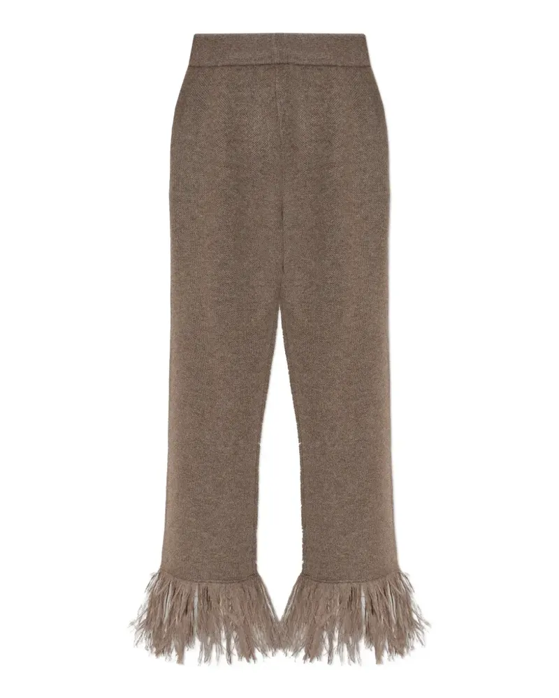 Lisa Yang fringed trousers - Braun Braun