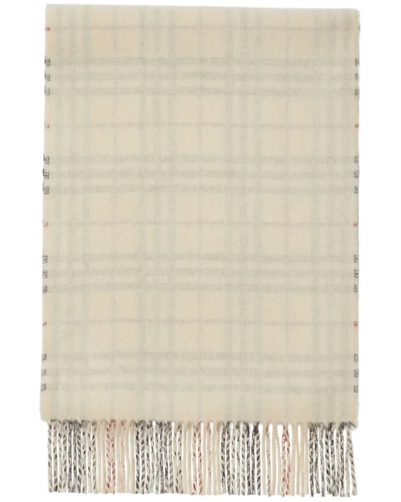 Burberry Wendbarer Kaschmirschal mit Check - Nude Nude