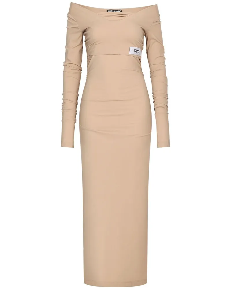 Dolce & Gabbana Schulterfreies Kleid - Nude Nude