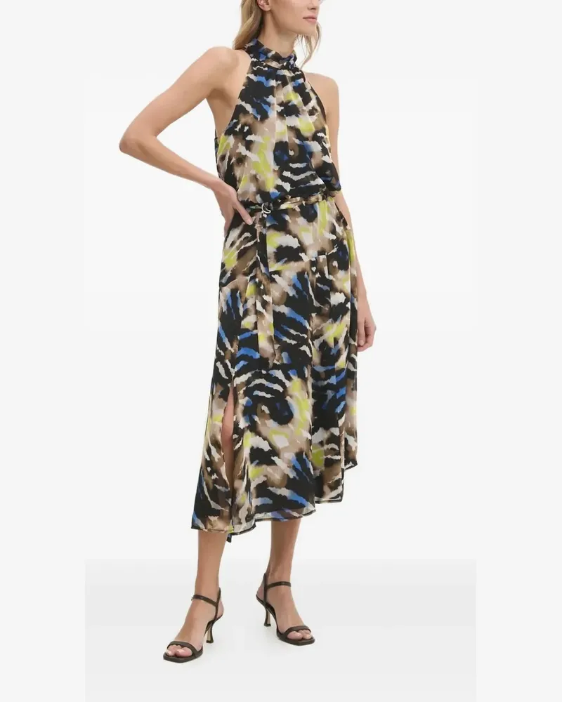 DKNY Minikleid mit abstraktem Print - Schwarz Schwarz