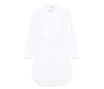 Hemdkleid mit Falten - Weiß
