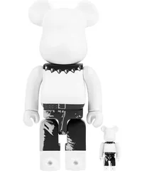 Medicom Toy x Andy Warhol The Rolling Stones (Sticky Fingers) BE@RBRICK 100% und 400% Figuren-Set Schwarz