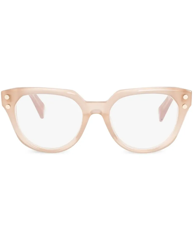 Balmain Cat-Eye-Brille - Nude Nude