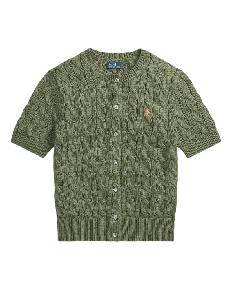 Ralph Lauren Cardigan mit Zopfmuster - Grün Grün