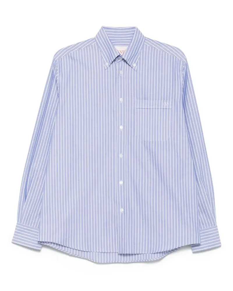 Valentino Garavani Hemd mit VLogo-Stickerei - Blau Blau
