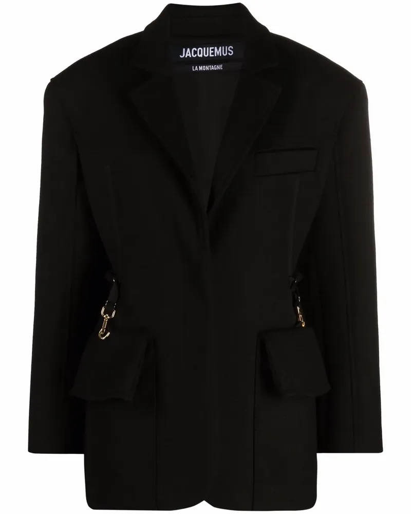 Jacquemus La Veste Terra Blazer - Schwarz Schwarz