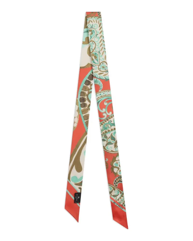 Etro Schal mit Paisleymuster - Orange Orange