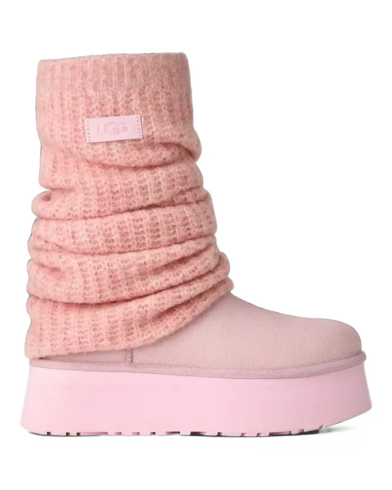 UGG Classic Mini Dippert Plateau-Stiefeletten - Rosa Rosa