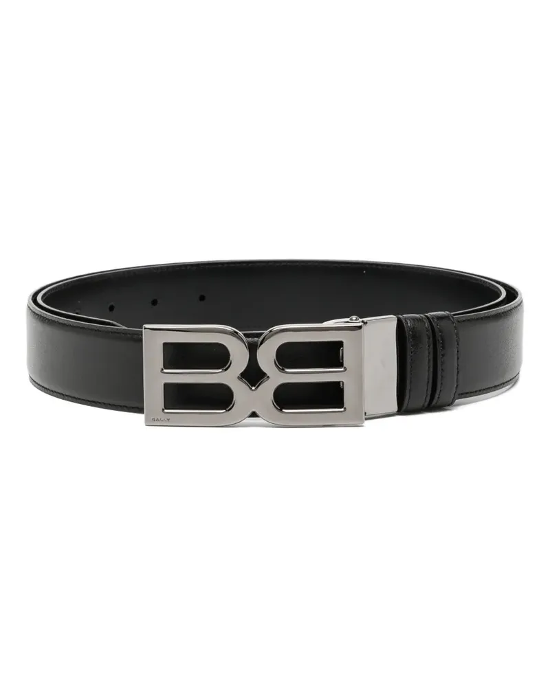 Bally logo buckle belt - Schwarz Schwarz