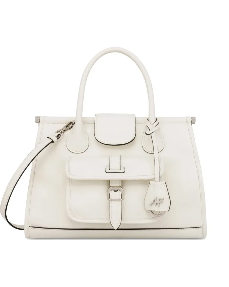 Alberta Ferretti Schultertasche mit verstärktem Einsatz - Weiß Weiß