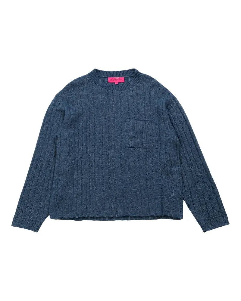 The Elder Statesman ribbed-knit sweater - Blau Blau