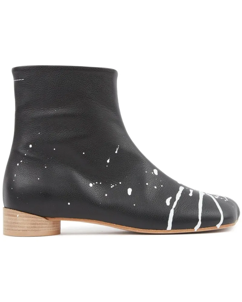 Maison Margiela Anatomic Stiefel mit Farbklecks-Detail 30mm - Schwarz Schwarz