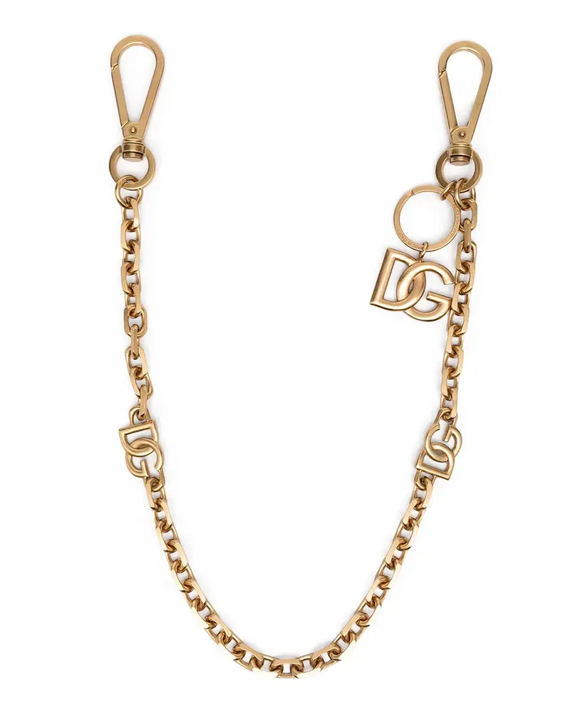 Dolce & Gabbana Halskette mit Logo-Anhänger - Gold Gold
