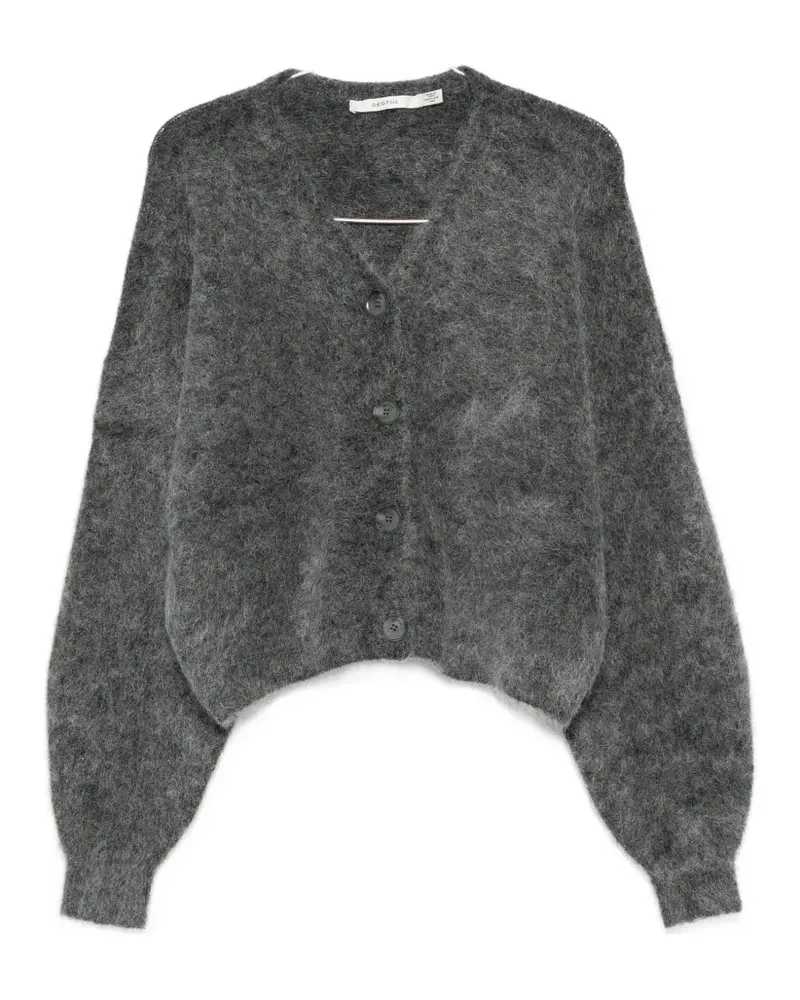Gestuz V-neck cardigan - Grau Grau