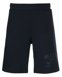 Tommy Hilfiger Joggingshorts mit Logo-Print Blau