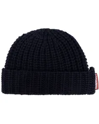 Dsquared2 Beanie mit Logo-Schild Blau