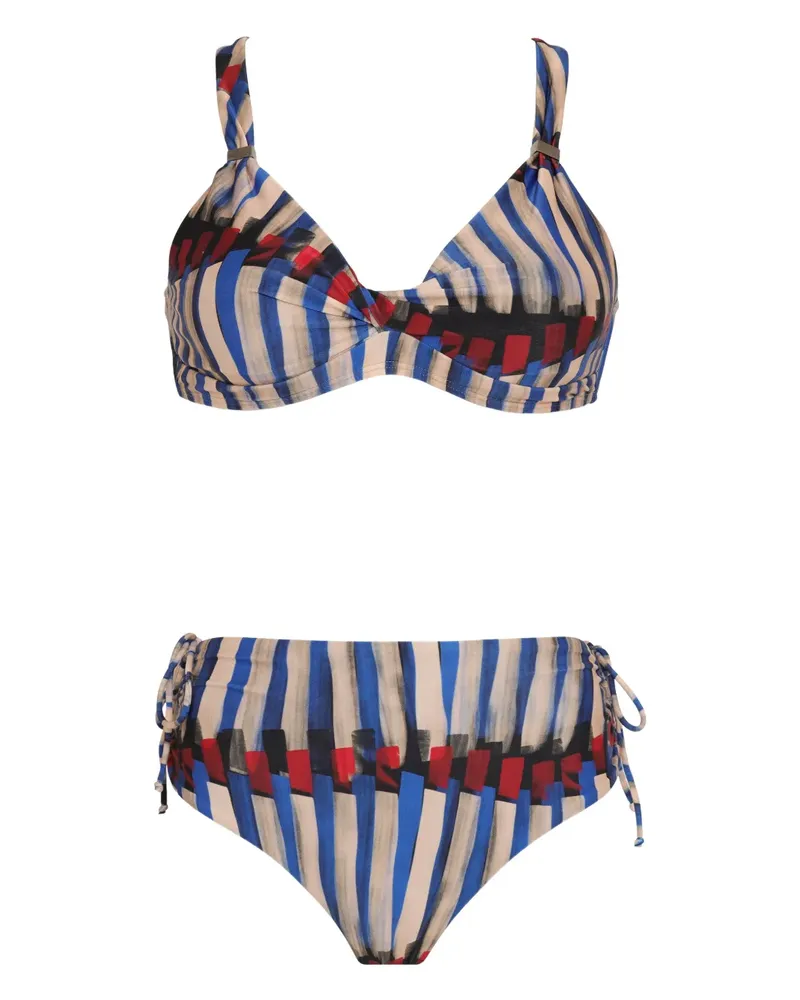 Lygia & Nanny Marcela printed bikini set - Nude Nude