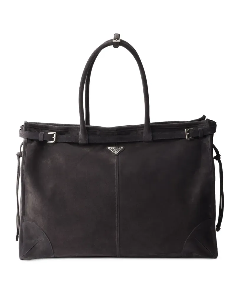 Prada Bonnie Wildledertasche - Grau Grau