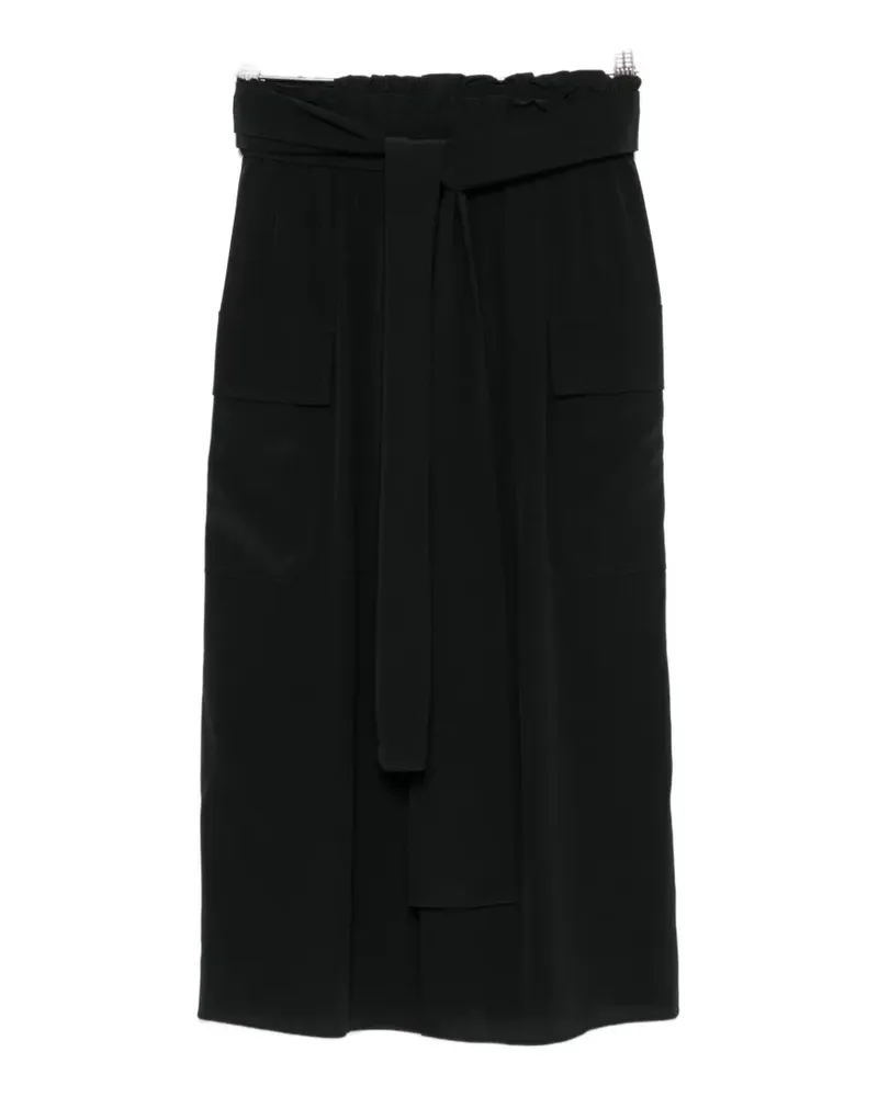 Joseph paperbag-waist tie-fastening midi skirt - Schwarz Schwarz