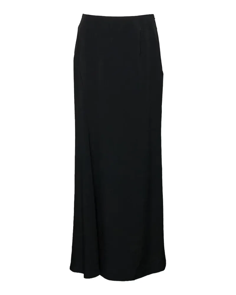 Yohji Yamamoto diagonal-cut skirt - Schwarz Schwarz