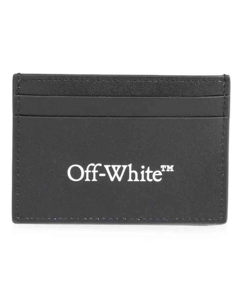 OFF-WHITE Heritage logo-print card holder - Schwarz Schwarz