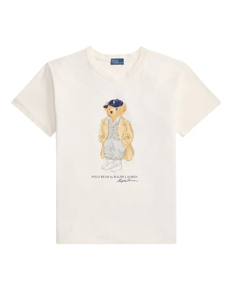 Ralph Lauren T-Shirt mit Bären-Print - Weiß Weiß
