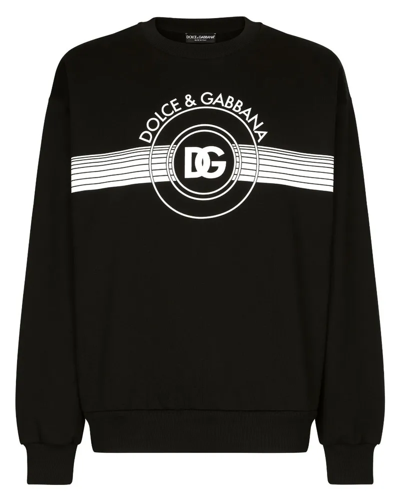 Dolce & Gabbana Sweatshirt mit Logo-Print - Schwarz Schwarz