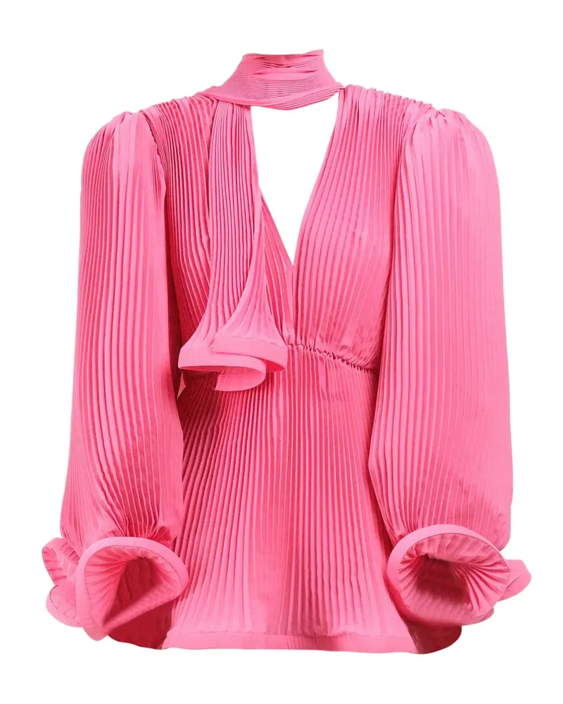 Rowen Rose pleated puffy mini dress - Rosa Rosa