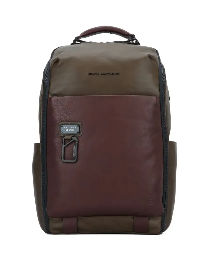Piquadro travel laptop 15.6" backpack - Braun Braun