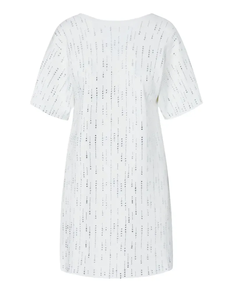 Liu Jo knit dress with rhinestones - Weiß Weiß