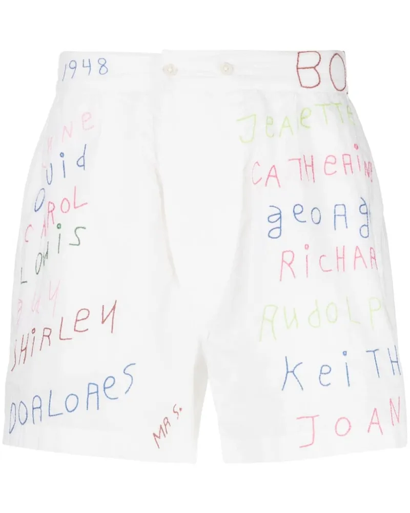 BODE Familial Hall Shorts Weiß