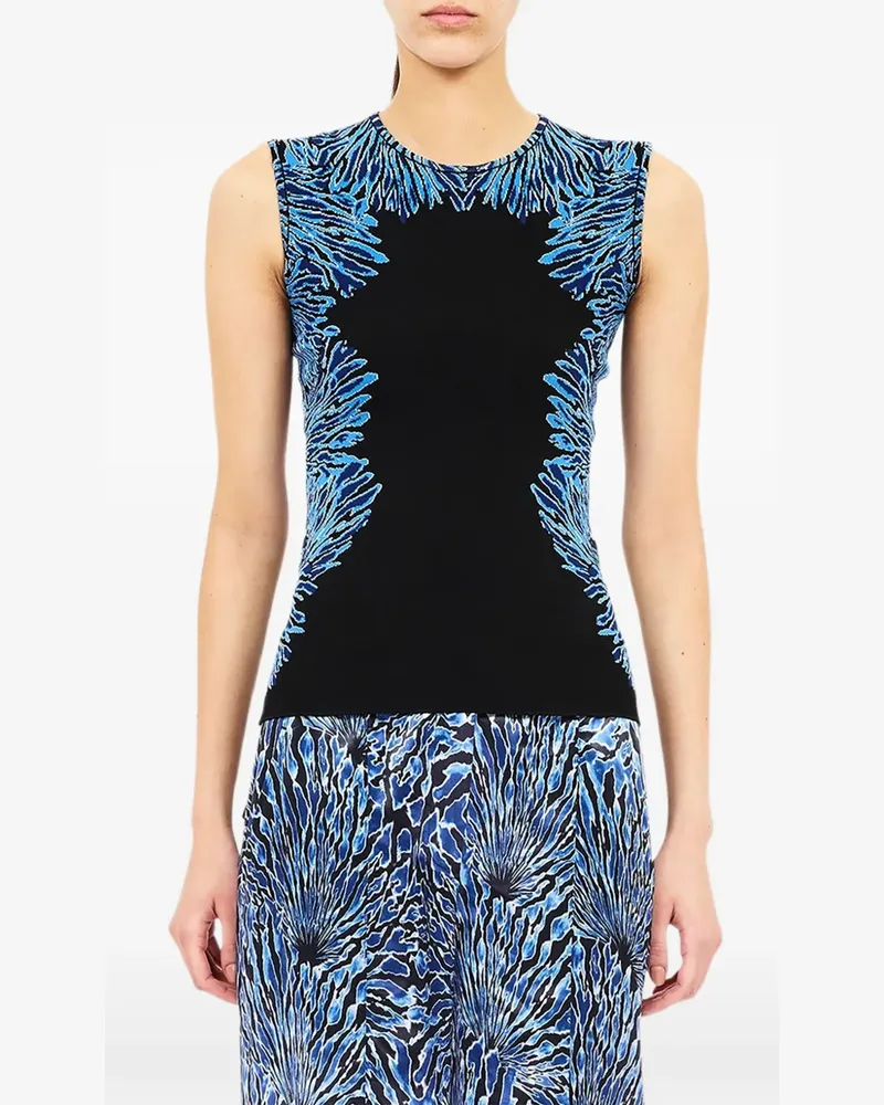 Ulla Johnson Aylin jacquard-knit top - Blau Blau