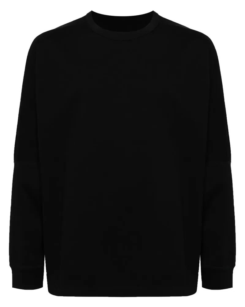 White Mountaineering Jersey-Pullover mit Rundhalsausschnitt - Schwarz Schwarz
