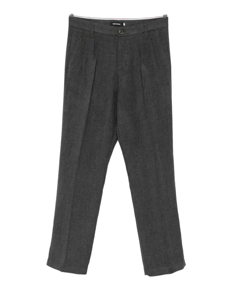 IMPERIAL pleated straight-leg trousers - Grau Grau