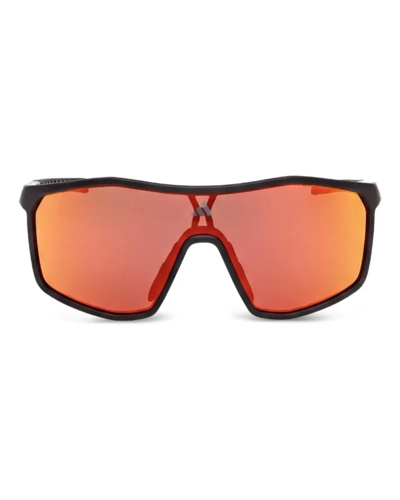 adidas Kalidro Sonnenbrille mit eckigem Gestell - Schwarz Schwarz
